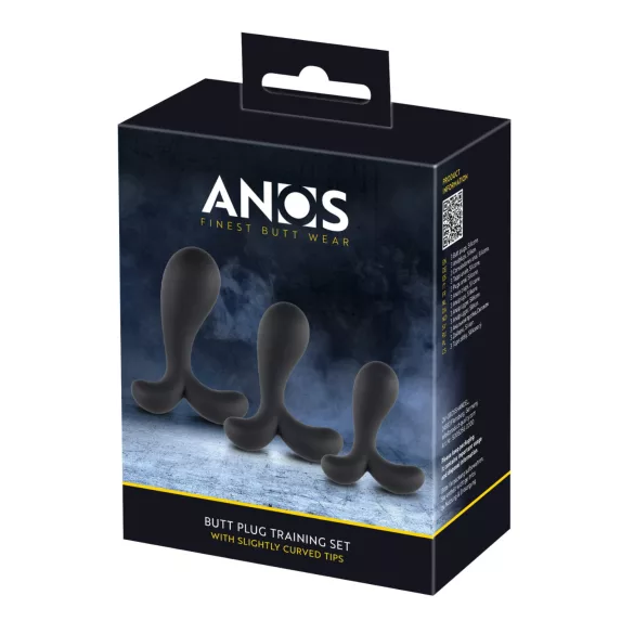 ANOS - Black Anal Training Plug Set