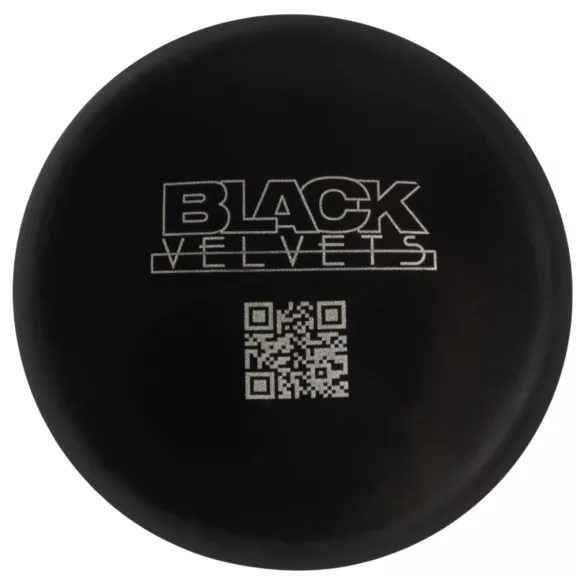 Black Velvets - silicone anal plug with suction cup (black) - L
