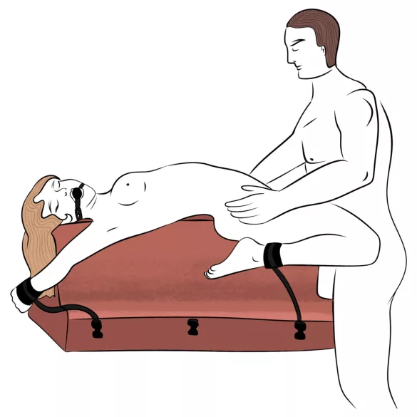 Liberator - sex cushion with cuffs (black)