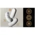TENGA 3D Flow - wavy‑patterned masturbator (white)