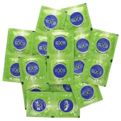 EXS Glow - glow‑in‑the‑dark latex condoms (100 pcs)
