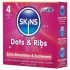 Skins - Ribbed & Dotted Condoms (4 Pack)