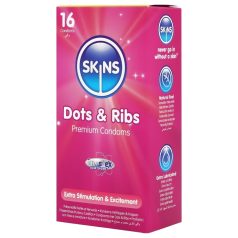 Skins - Ribbed & Dotted Condoms (16 pack)