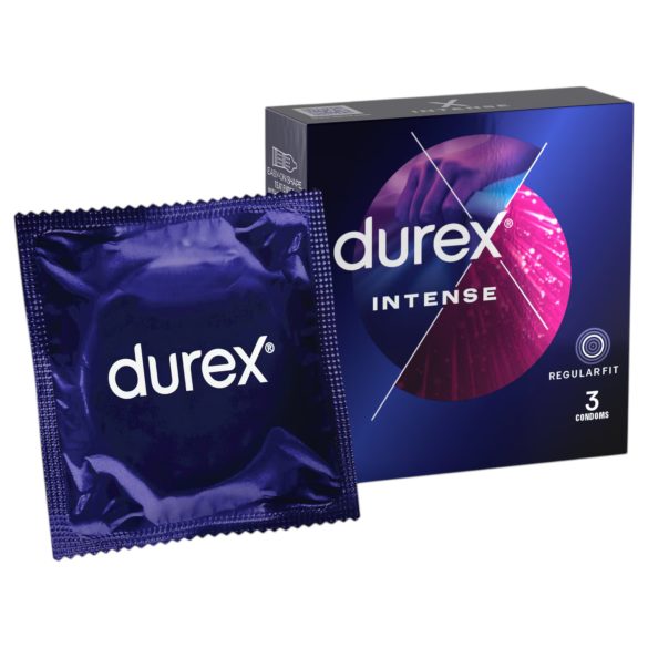 Durex Intense - Ribbed & Dotted Condoms (3 Pack)