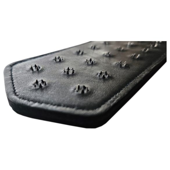 Rouge - Genuine Leather Studded Spanker (Black)