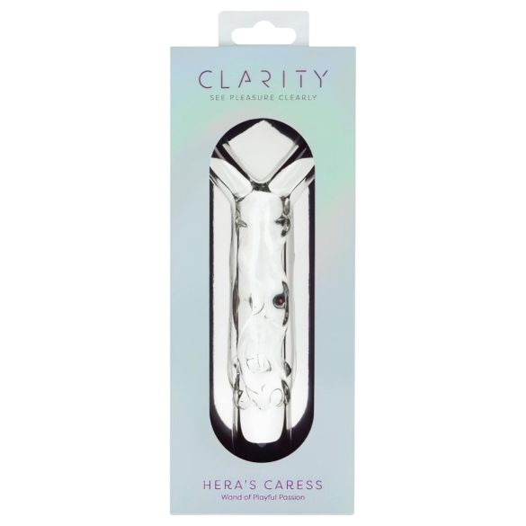 Clarity - Glass Dildo with Heart Handle (Clear)