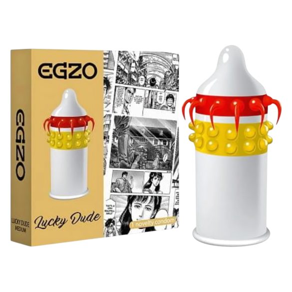 Egzo Lucky Guy - Dotted, Tentacle Condom (1pc)