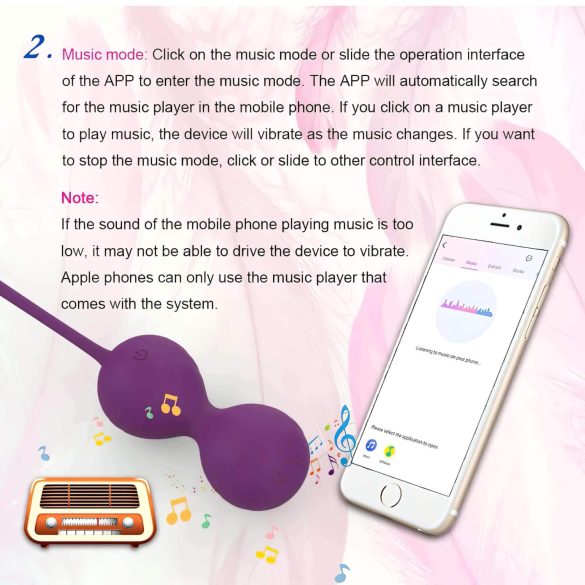 Lonely Winni Smart Vibrating Egg (Pink)