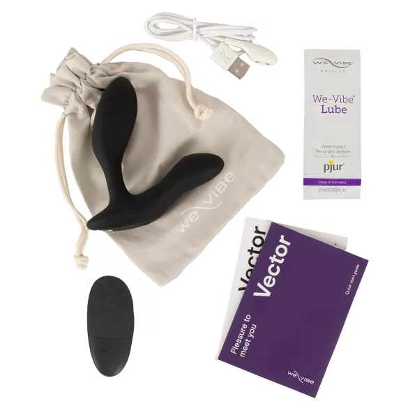 We‑Vibe Vector+ - App‑controlled anal vibrator (black)