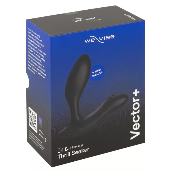 We‑Vibe Vector+ - App‑controlled anal vibrator (black)