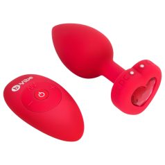   B-Vibe Heart - Rechargeable Remote-Controlled Anal Vibrator (Red)