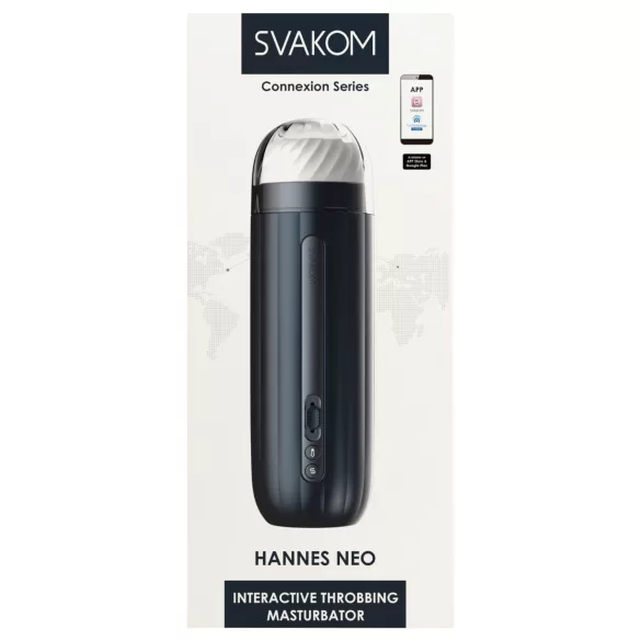 Svakom Hannes Neo - warming, thrusting masturbator (blue)