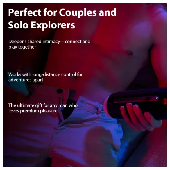 Svakom Hannes Neo - warming, thrusting masturbator (blue)