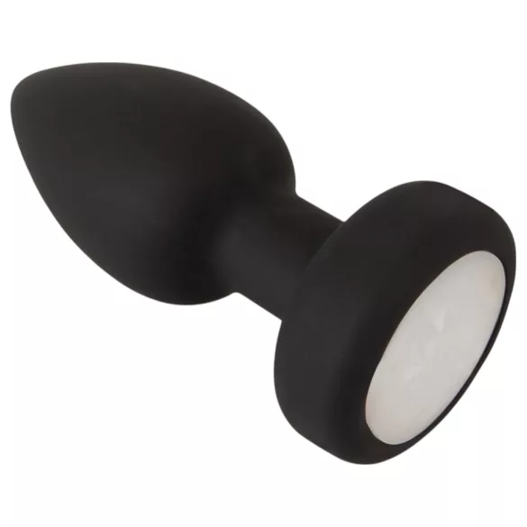 ANOS - light‑up vibrating anal plug (black)