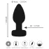 ANOS - light‑up vibrating anal plug (black)