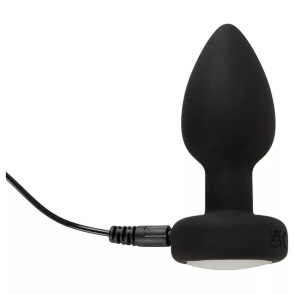 ANOS - light‑up vibrating anal plug (black)
