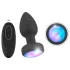 ANOS - light‑up vibrating anal plug (black)