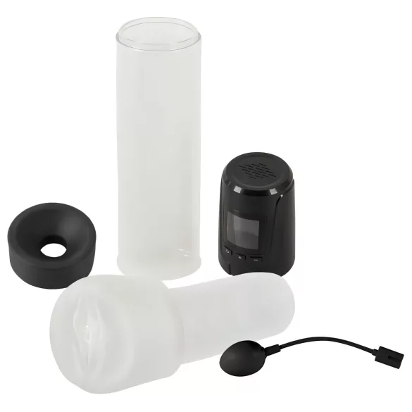 Mister Boner - Rechargeable Automatic Penis Pump (Black-Clear)