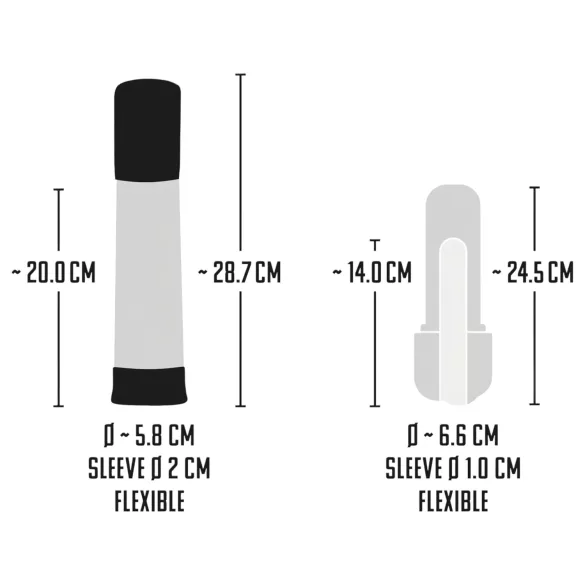 Mister Boner - Rechargeable Automatic Penis Pump (Black-Clear)