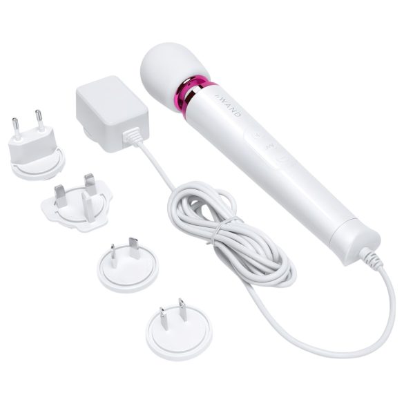 Le Wand Petite Plug-In - White Massaging Vibrator
