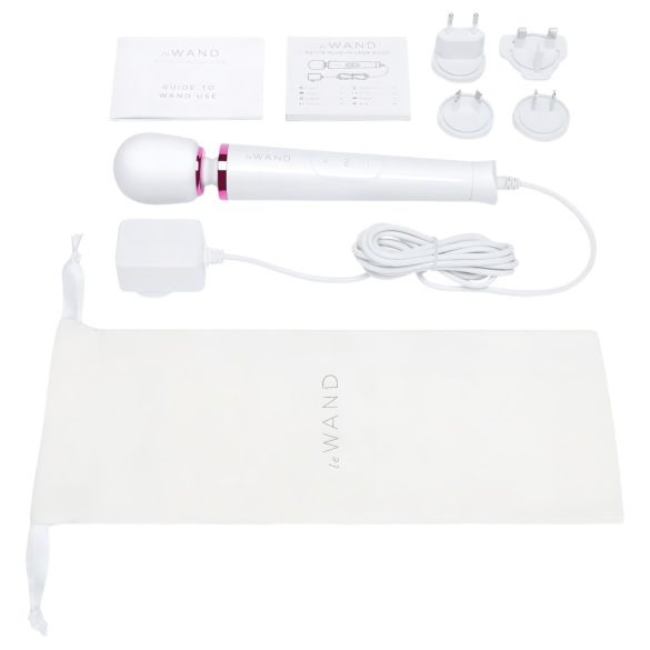 Le Wand Petite Plug-In - White Massaging Vibrator