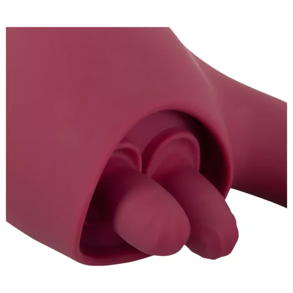 Javida - Dual Action Tongue Vibrator (Red)