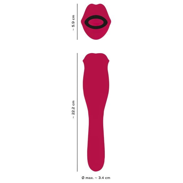 You2Toys - 2in1 Tongue Vibrator (Pink)