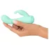 Cuties Mini 4 - Rechargeable, Waterproof, Rabbit Vibrator (Green)