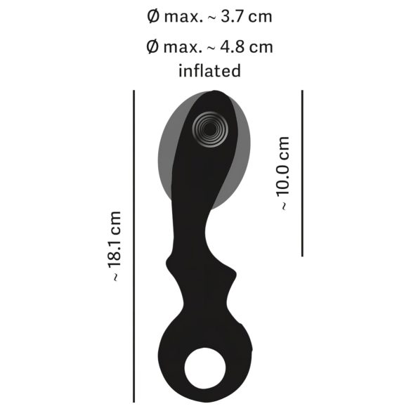 Eternal - Inflatable G-Spot Vibrator (Black)