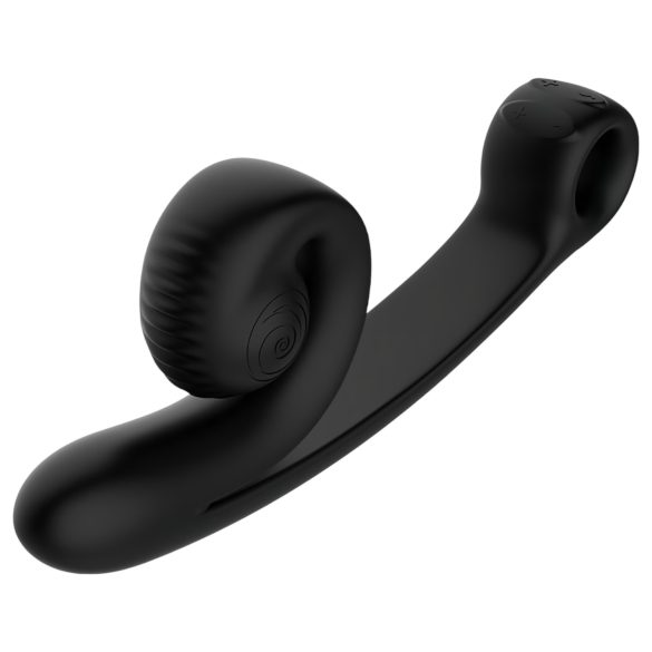 Snail Vibe Curve - 2-in-1 Clitoral Vibrator (Black)