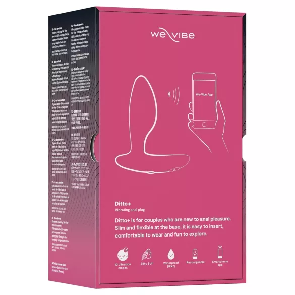 We-Vibe Ditto+ - App-controlled anal vibrator (pink)