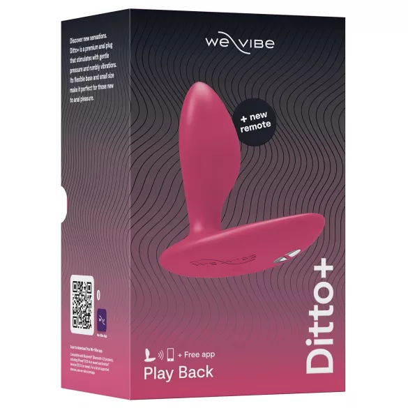 We-Vibe Ditto+ - App-controlled anal vibrator (pink)