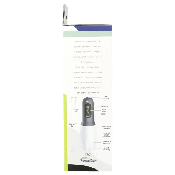 LUX Active First Class - Rotating Head Pleasure Device (White-Grey)