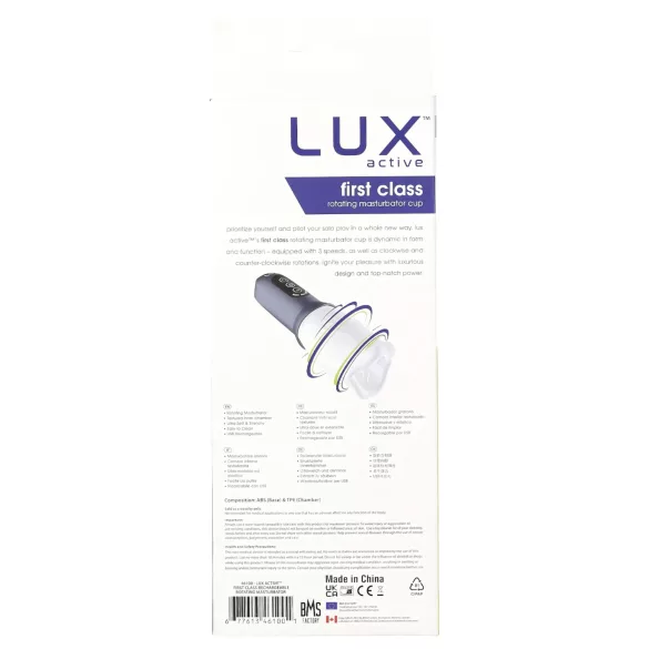 LUX Active First Class - Rotating Head Pleasure Device (White-Grey)
