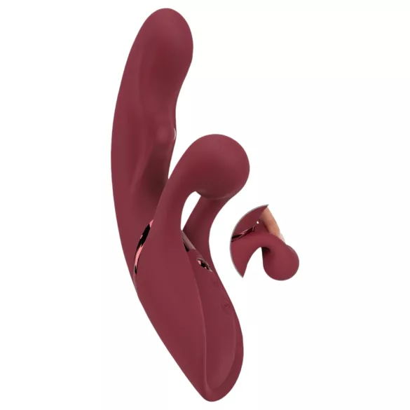 Javida 2-Function Rabbit - Rechargeable Clitoral Vibrator (Red)