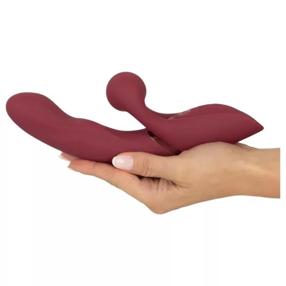 Javida 2-Function Rabbit - Rechargeable Clitoral Vibrator (Red)