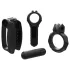 Bathmate Vibe Endurance - Masturbator & Penis Ring Set (Black)