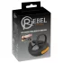 Rebel - Vibrating Black Penis Ring & Testicle Vibrator