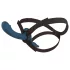 You2Toys - Strap-On Vibrator Set (Black-Blue)