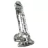 Crystal - Vibrator with suction cup (transparent)