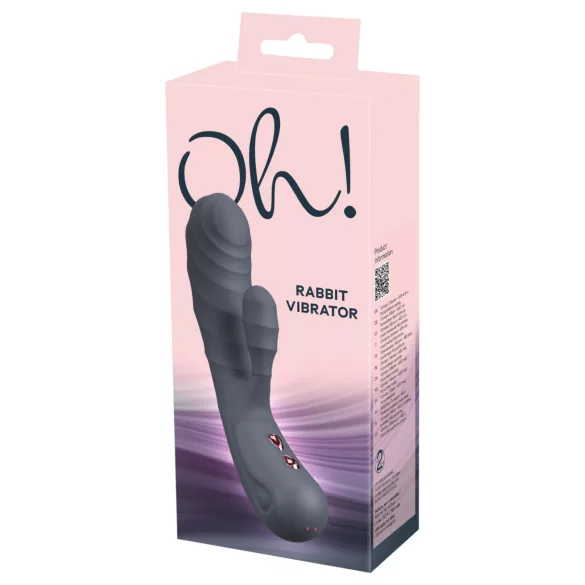 You2Toys - Oh! Rabbit vibrator with clitoral arm (black)