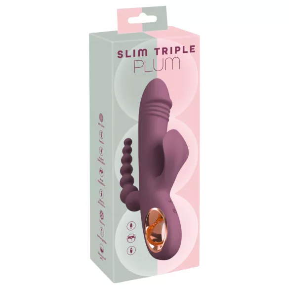 You2Toys - Rechargeable Triple-Arm Vibrator (Purple)