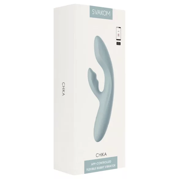 Svakom Chika - App-controlled rabbit vibrator (grey)