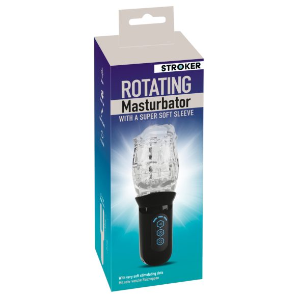 Stroker - Vibrating Rotating Masturbator (Transparent)