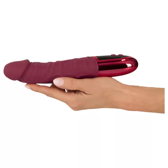 Beau Coeur Varelo - realistic, rechargeable silicone vibrator (red)