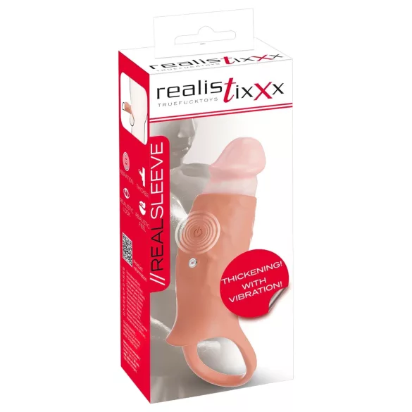 Realistixxx - Open Vibrating Sleeve (Natural)