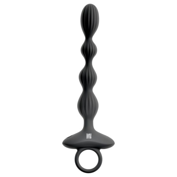 Anos - Dual Motor Anal Vibrator with Moving Beads (Black)