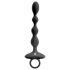 Anos - Dual Motor Anal Vibrator with Moving Beads (Black)