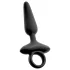 ANOS - Vibrating Anal Plug with Handle (Black)