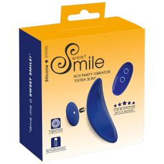 Smile - Extra Thin Remote-Controlled Vibrating Panty (Blue)